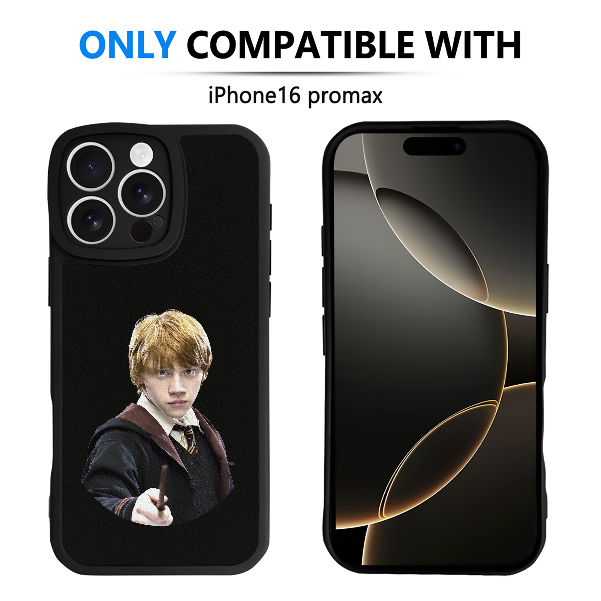 （画像用） Harry Potter ハリー・ポッターシリーズ 【iPhone 16シリーズ対応】シリコンスマホケース（レザー調） 材質：シリコン